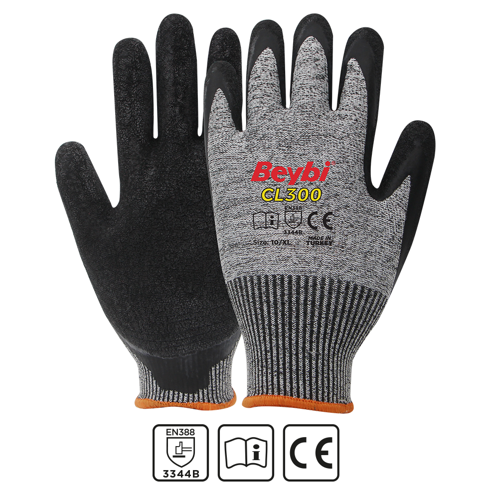 Beybi Cl300 Lateks Kaplı Kesilmeye Dirençli Eldiven