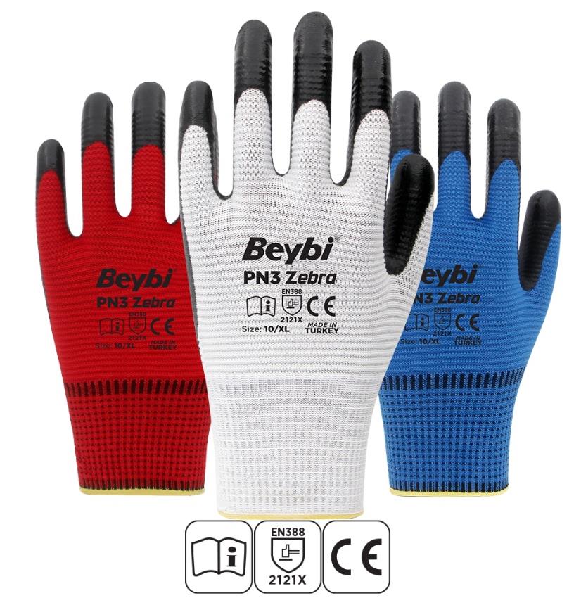 Beybi Pn3-Zebra Nitril Eldiven