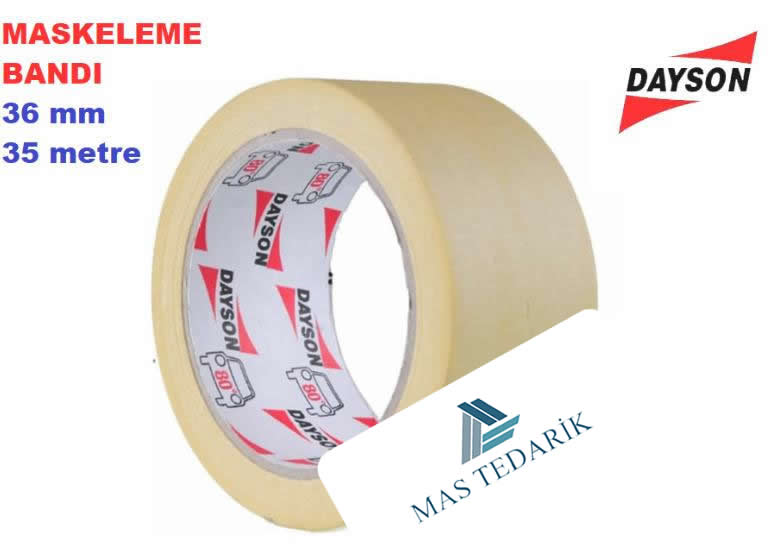 Maskeleme Kağıt Bant - Dayson 36 Mm X 35 Metre 1 Koli (48 Adet)