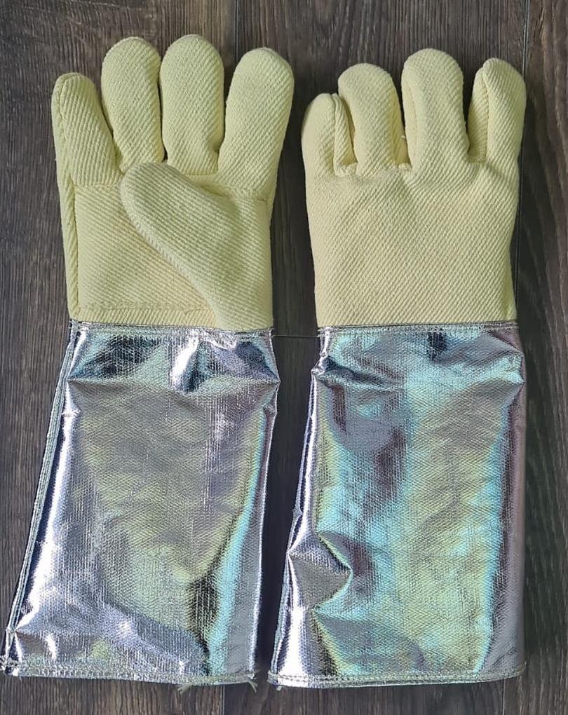 KEVLAR YÜKSEK ISI ELDİVENİ ALUMİNİZE 40 CM