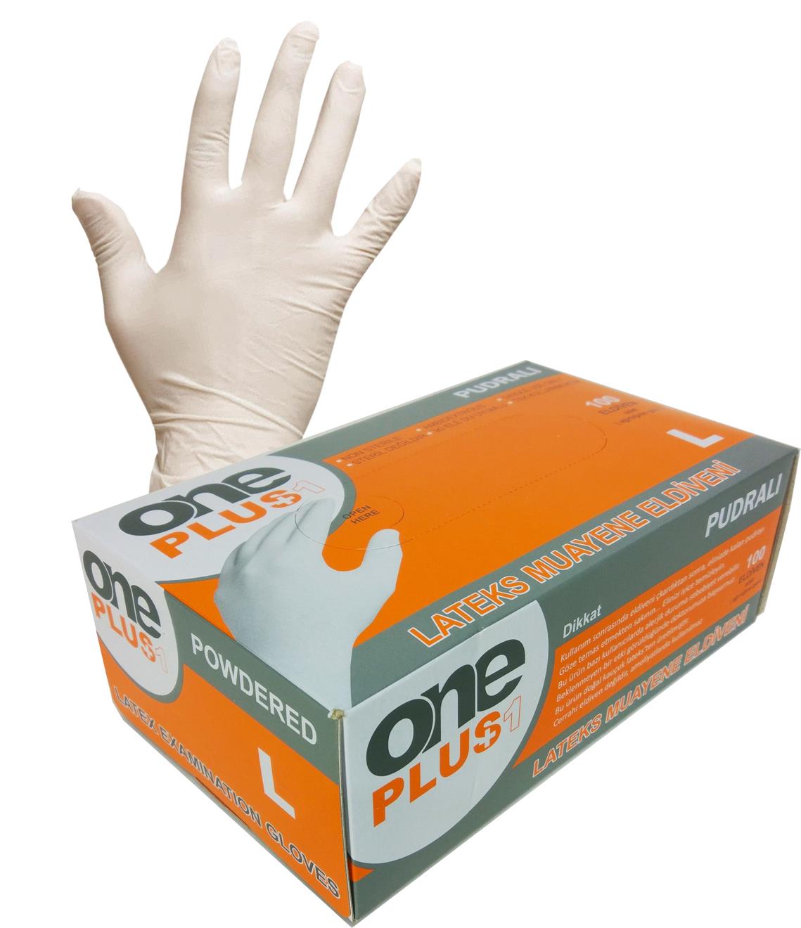 Oneplus Latex Muayene Eldiveni (Pudralı)