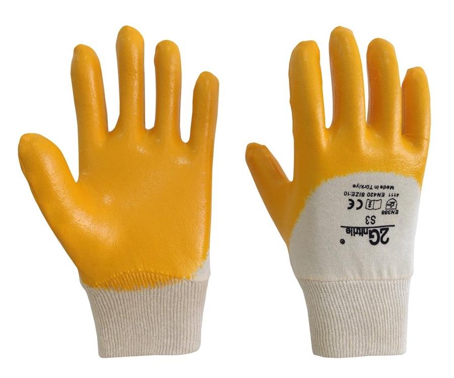 2G Nitril Eldiven Lacivert-Sarı S3