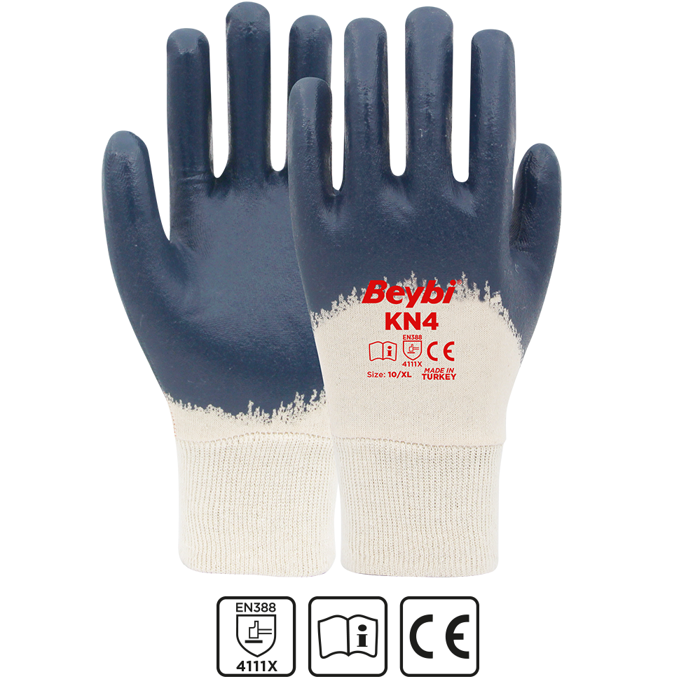 Beybi KN4 Pamuk Nitril Eldiven