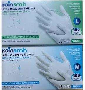 Koinsmh Latex Muayene Eldiveni (Pudralı) M-100